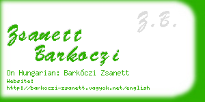zsanett barkoczi business card