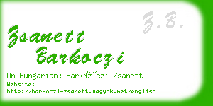 zsanett barkoczi business card